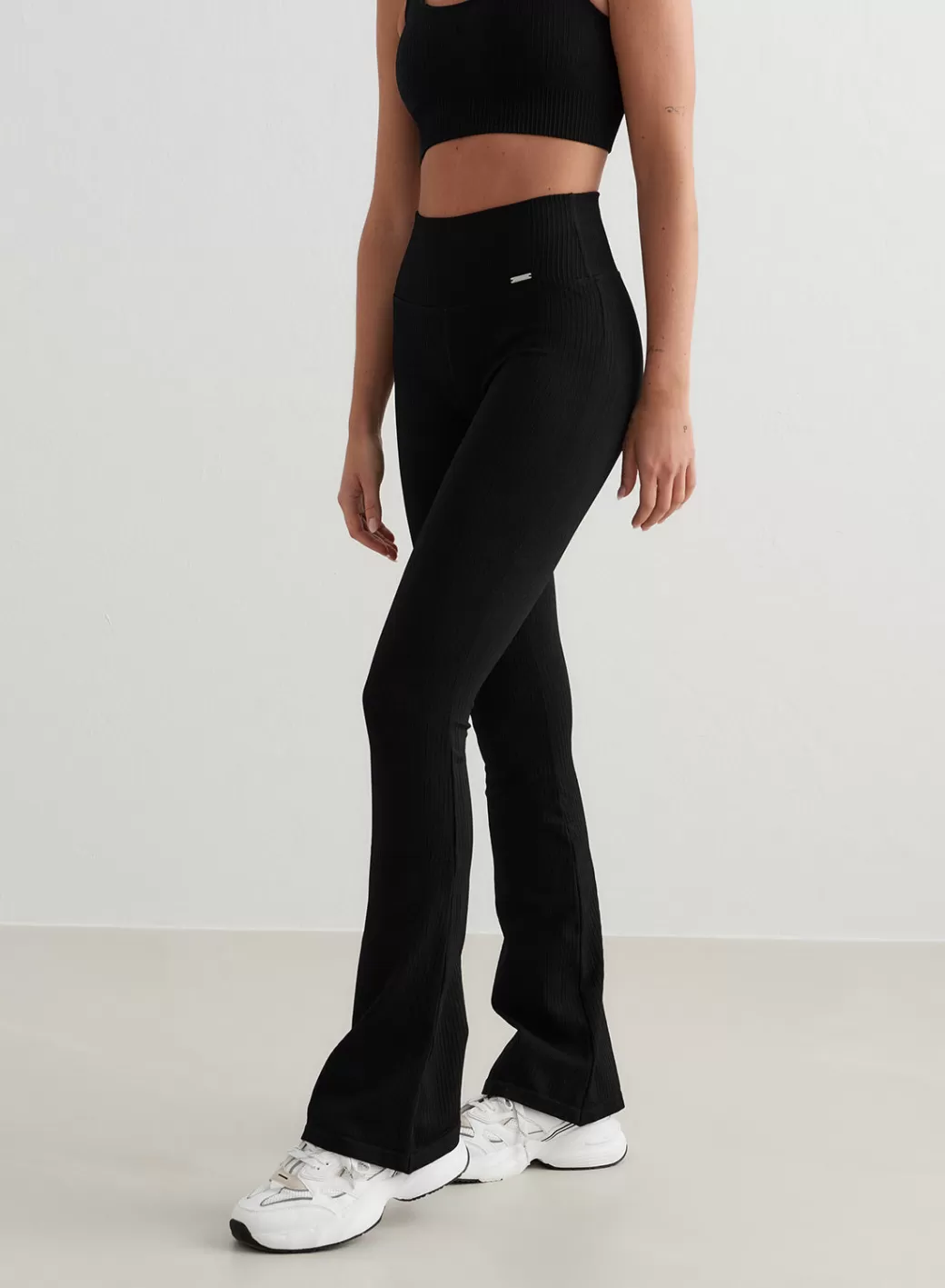 Ribbed Seamless Flare Tights | AIM’N Discount