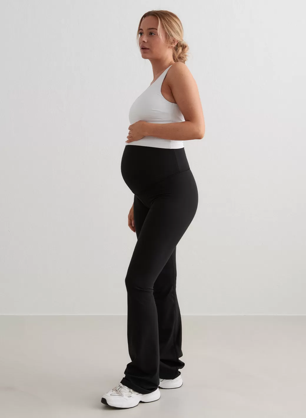 Black Sense Maternity Flare Tights | AIM’N Discount