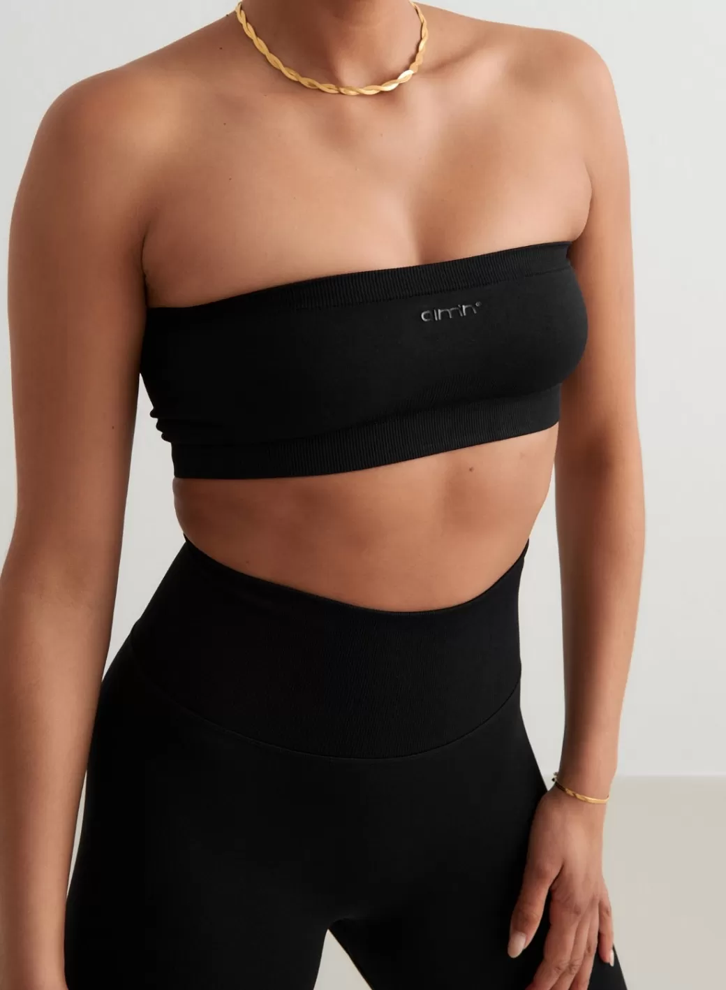 Black Shape Seamless Bandeau Bra | AIM’N Hot