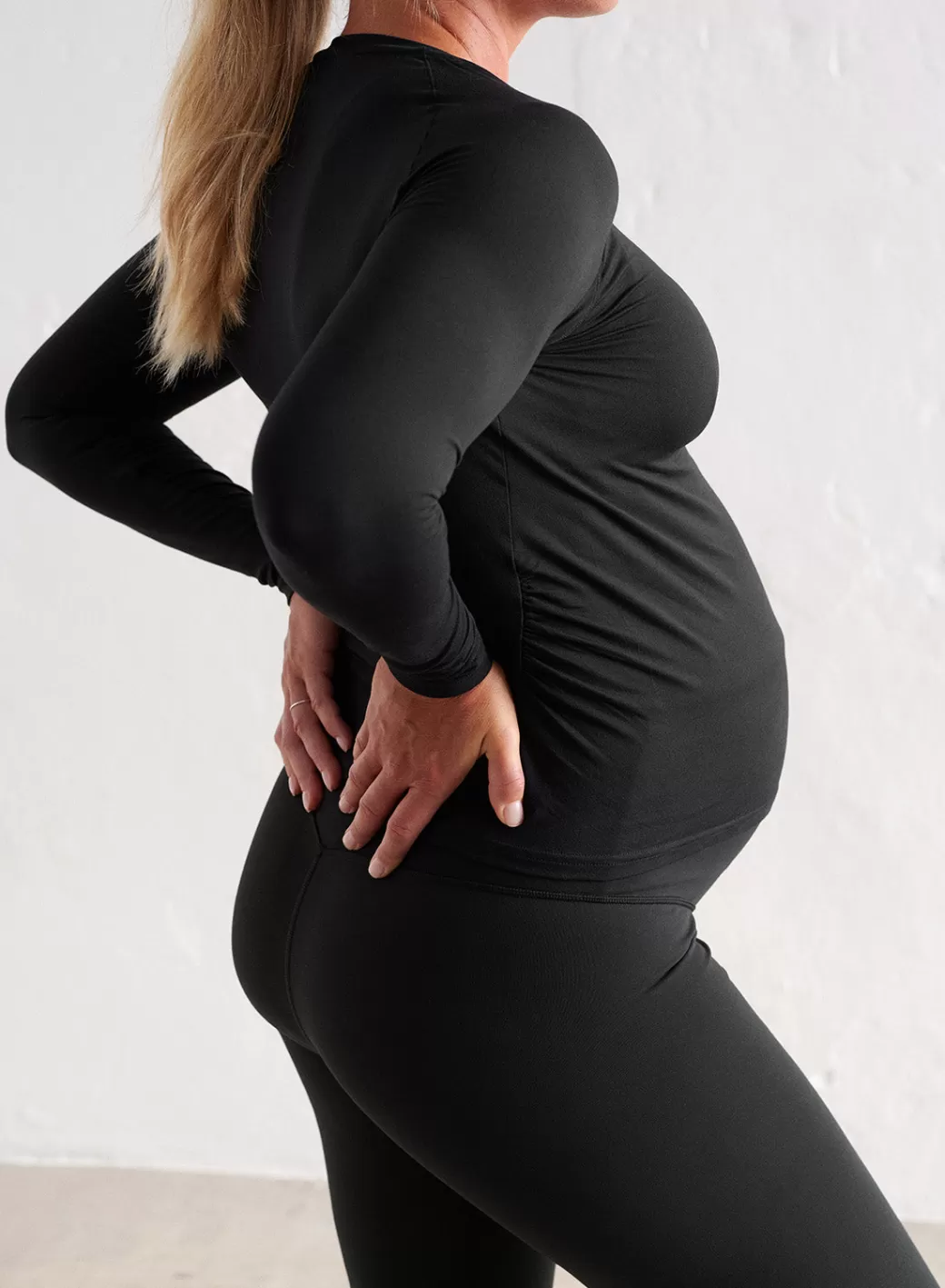 Black Soft Basic Maternity Long Sleeve | AIM’N Sale