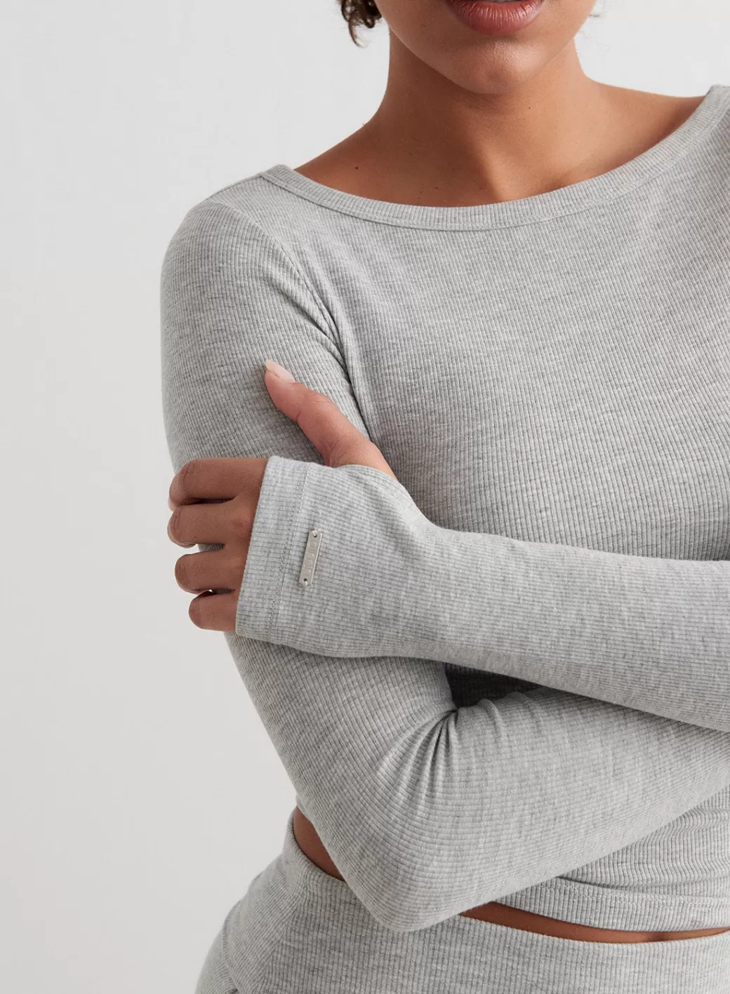 Ease Ribbed Long Sleeve Top | AIM’N Outlet