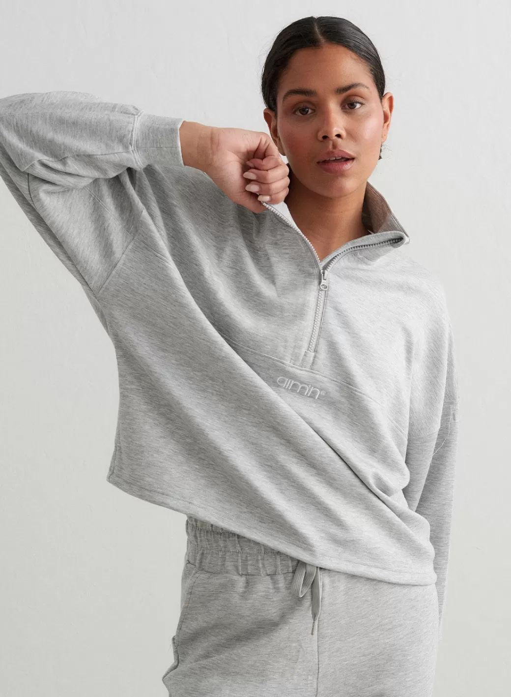 Melange Comfy Half Zip | AIM’N Store