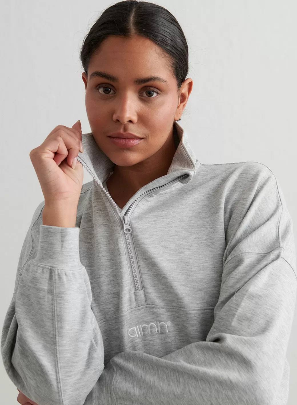 Melange Comfy Half Zip | AIM’N Store