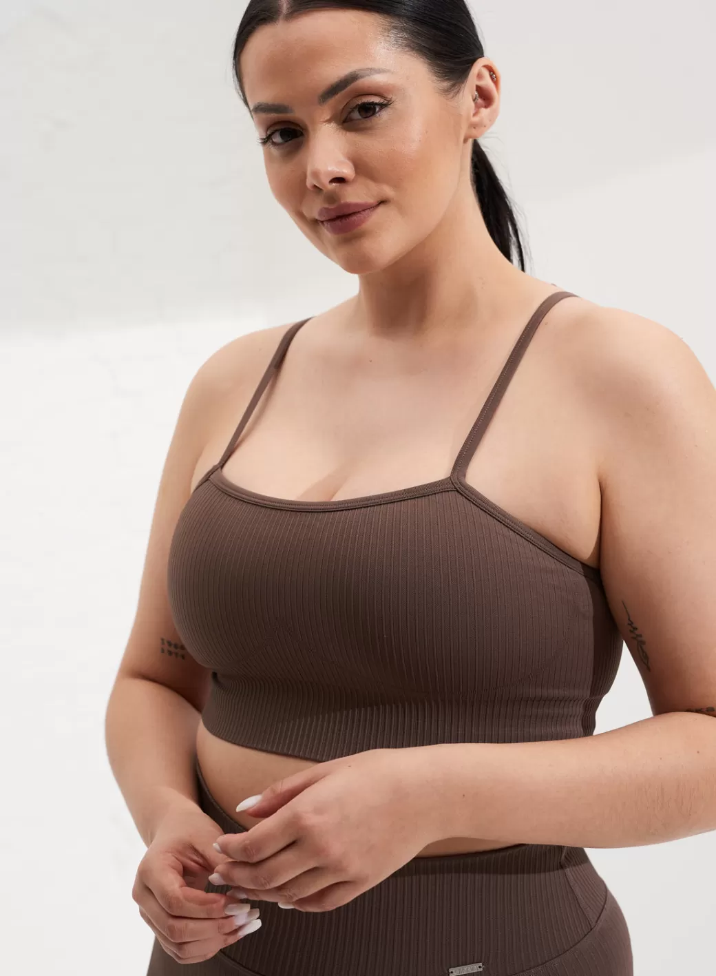 Ribbed Seamless Strap Bra | AIM’N Hot