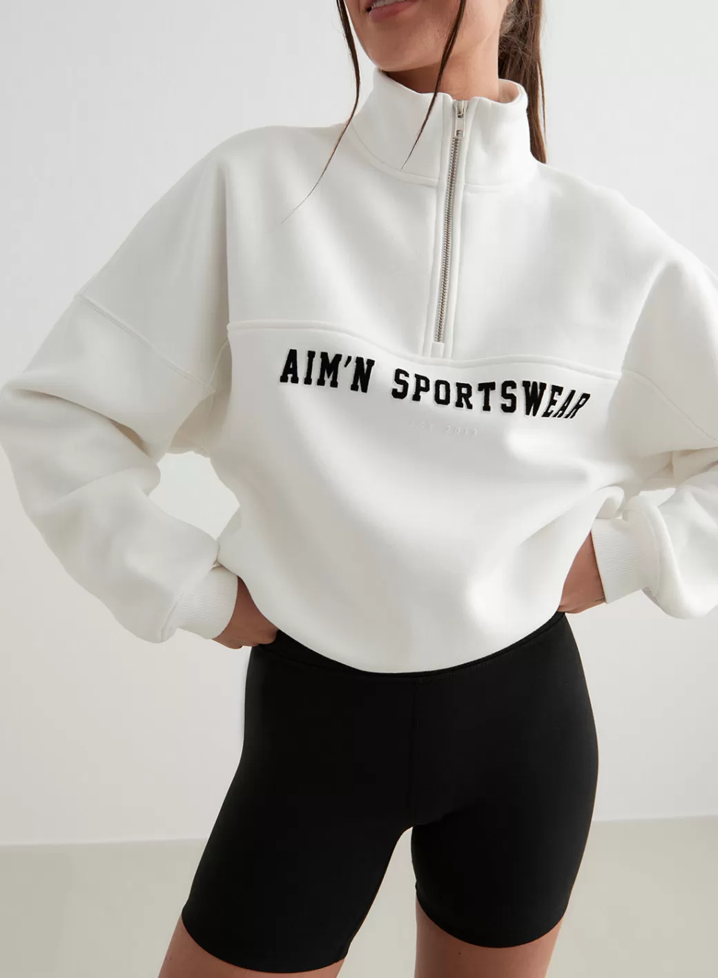 Off-White Varsity Sweat Half Zip | AIM’N Best Sale