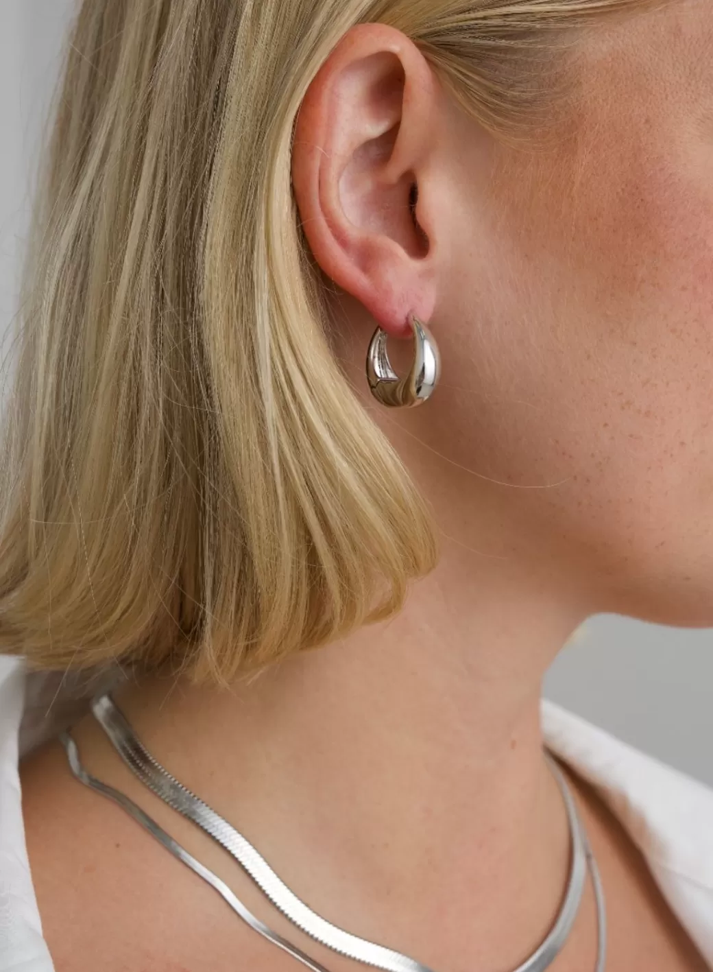 Waterproof Drop Hoop Earrings | AIM’N Discount