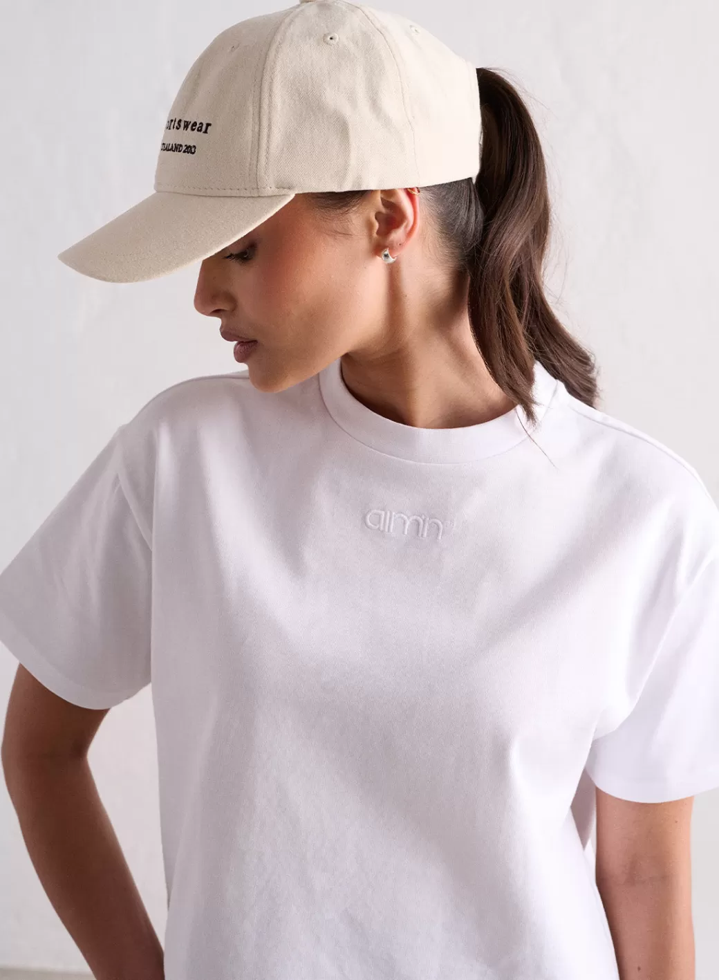 White Boxy T-shirt | AIM’N Cheap