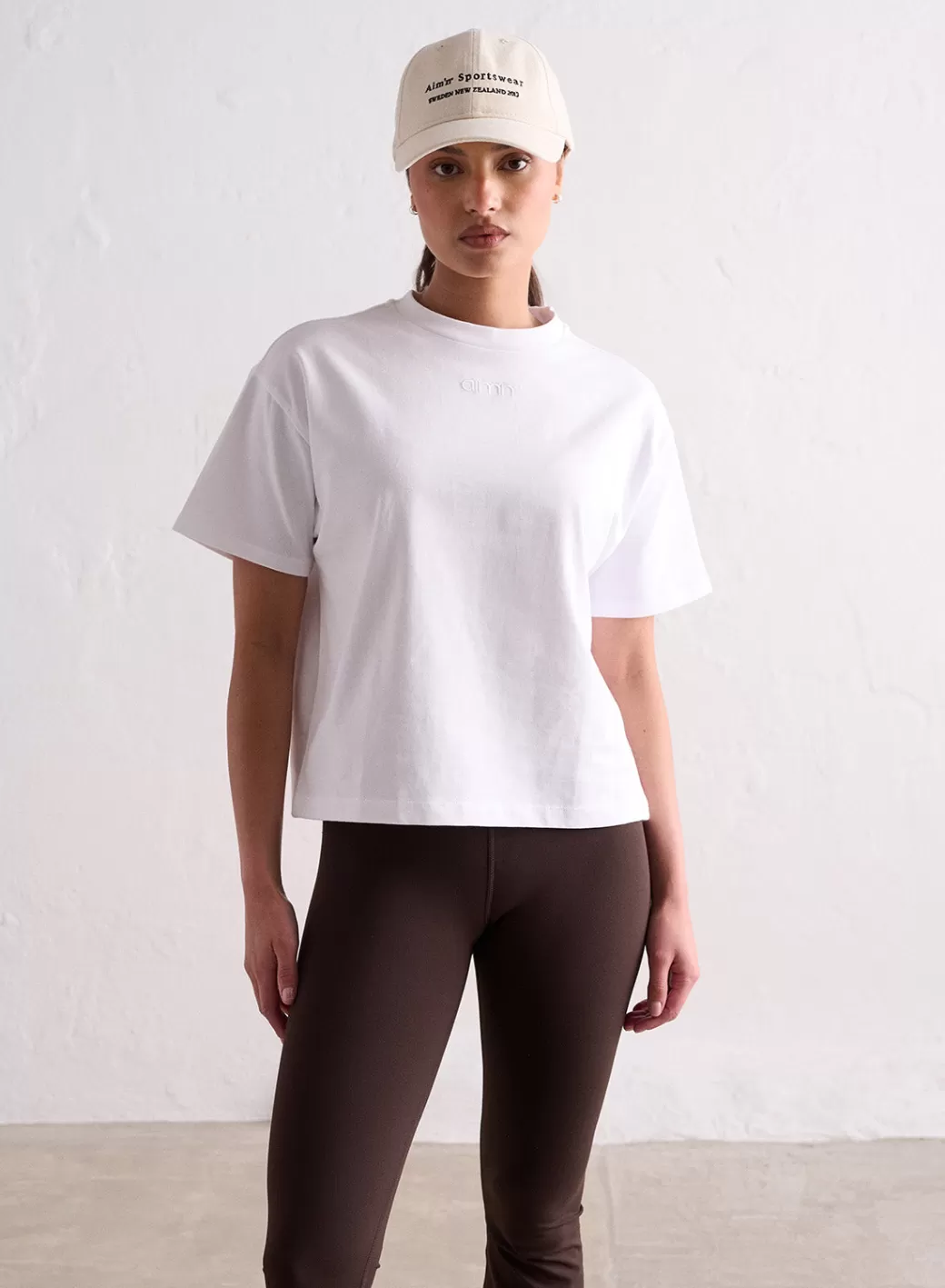 White Boxy T-shirt | AIM’N Cheap